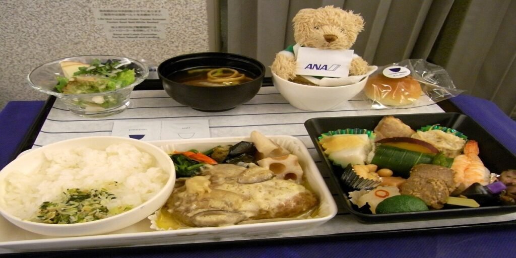 ANA Airlines Inflight business class meal