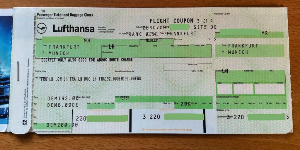 Lufthansa Ticket