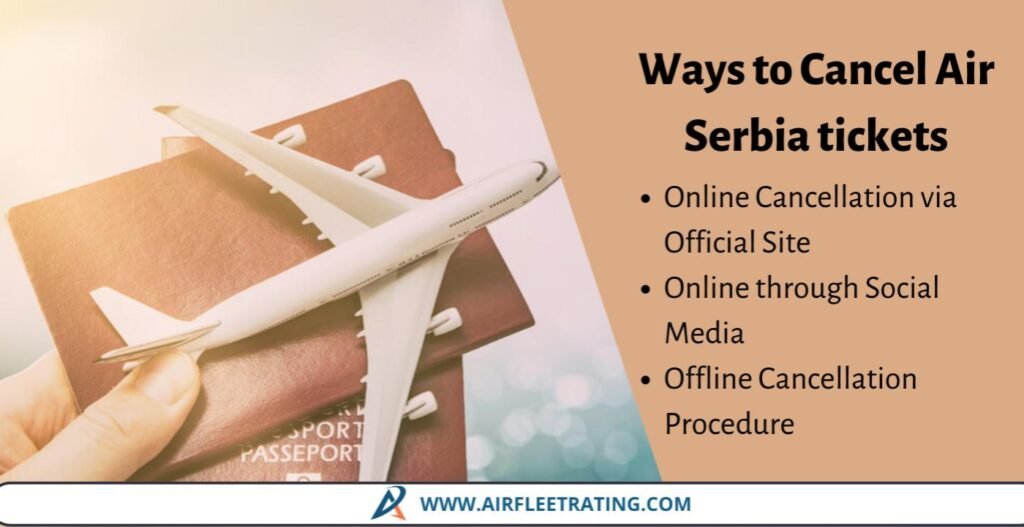 AirPolicyGuide-Ways to Cancel Air Serbia tickets