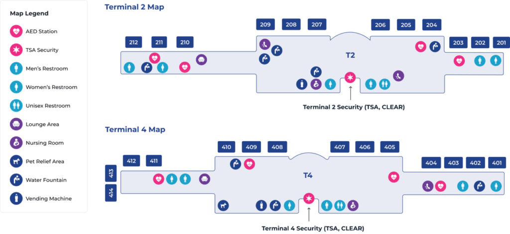 Ontario Airport Terminal Map