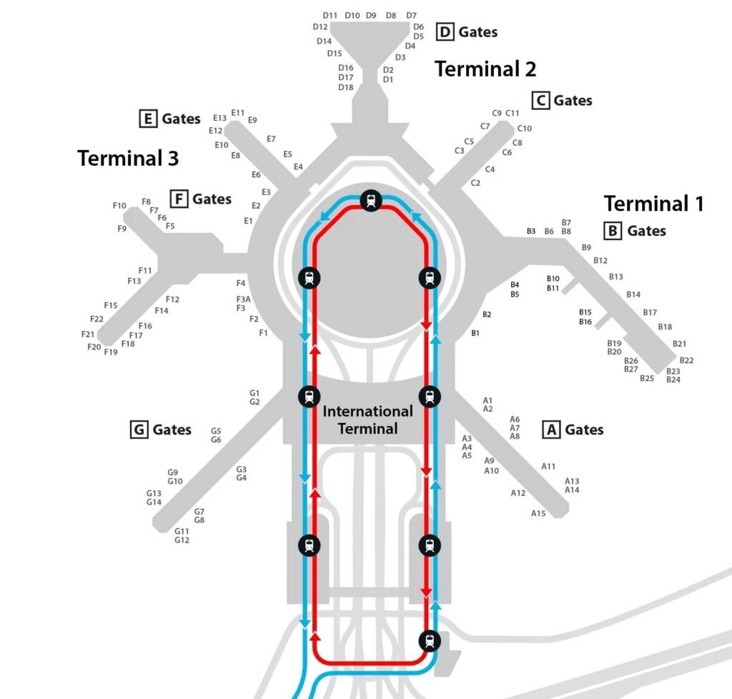 Image of san francisco airport map