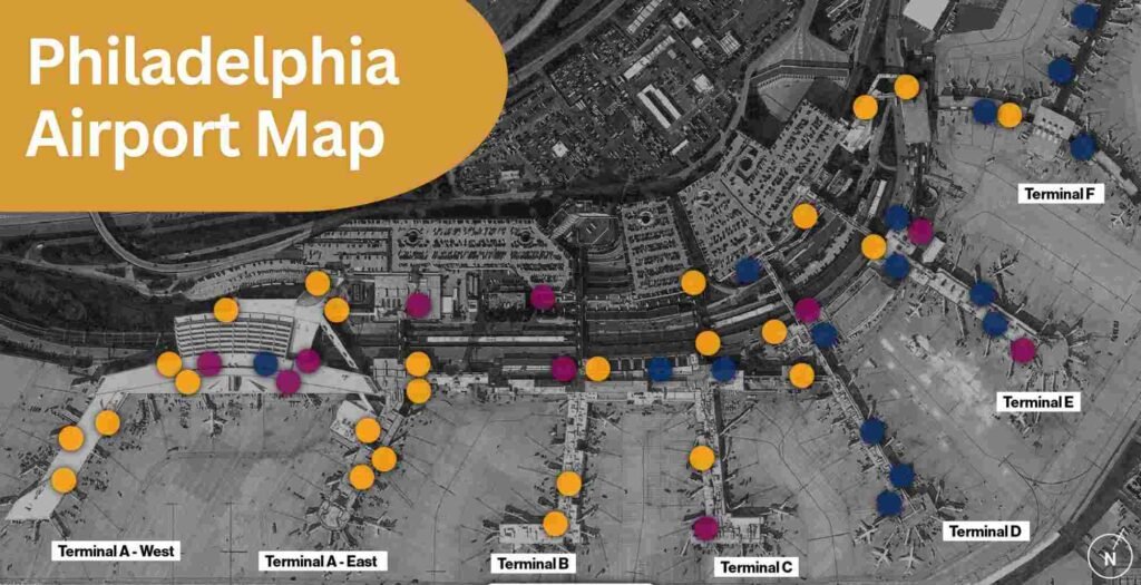AirPolicyGuide-Philadelphia Airport Map