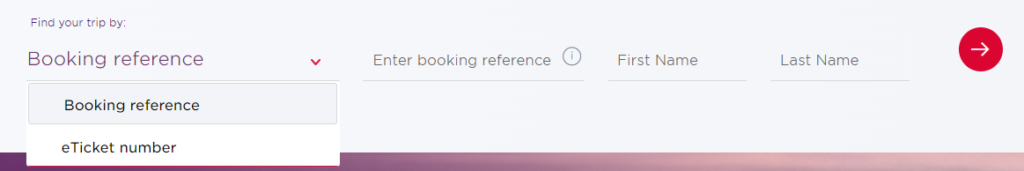 Virgin Atlantic Manage Booking